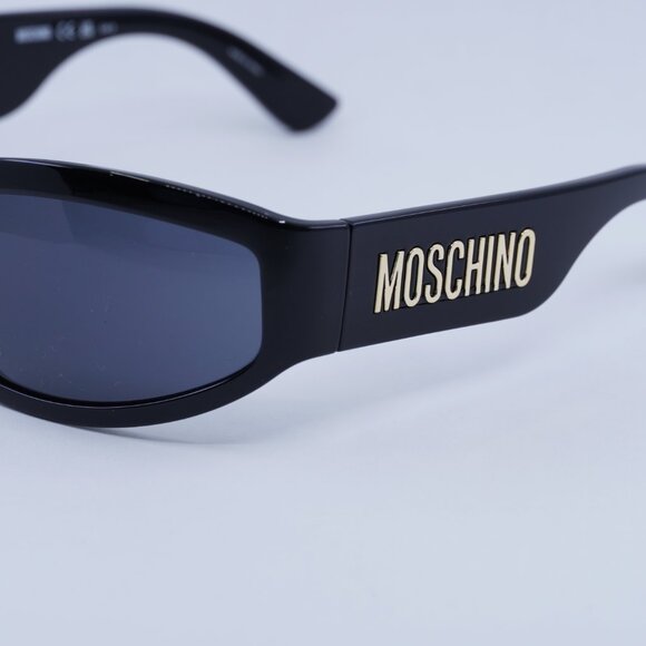 🕶️ New Moschino MOS164/S 0807 IR Sunglasses - Black Frame, Grey Lenses - Picture 5 of 10